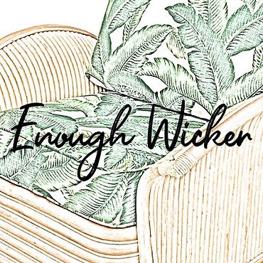 Enough Wicker Golden Girls podcast logo.